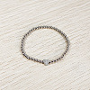 304 Stainless Steel Beads Stretch Bracelets for Women FS-WGC4F34-10-1