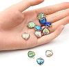 12Pcs 3 Colors Alloy Resin Pendants FIND-YW0003-75-3