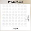 200Pcs Large Silicone Mats for Epoxy Resin Jewelry Crafts AJEW-AN0007-37-2