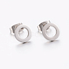 Tarnish Resistant 304 Stainless Steel Ear Studs EJEW-E225-02P-2