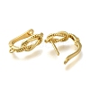 Rack Plating Brass Hoop Earring Findings EJEW-H143-06G-2