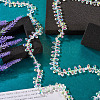  2 Strands Electroplate Transparent Glass Faceted Teardrop Beads Strand EGLA-TA0001-36B-15