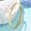 304 Stainless Steel Rhinestone Bangles for Women BJEW-Z092-05G-2