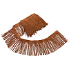 Faux Suede Fabric Tassel Ribbons OCOR-WH0109-110B-1