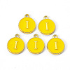 Golden Plated Alloy Enamel Charms X-ENAM-S118-09I-1