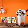 100Pcs 10 Colors Halloween Theme Plastic Bakeware Bag OPP-YW0001-05-6