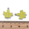 304 Stainless Steel Enamel Pendants STAS-P339-15P-03-3