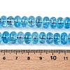 Baking Paint Transparent Glass Beads Strands DGLA-N005-12C-4