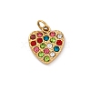 304 Stainless Steel Rhinestone Pendants STAS-M110-25G-2