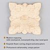 Olycraft Rubber Wood Carved Onlay Applique Craft AJEW-OC0001-46-4