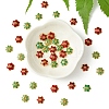 40Pcs 4 Styles Alloy Enamel Beads Caps ENAM-YW0003-97-1