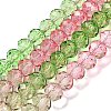 Transparent Painted Glass Beads Strands LS-DGLA-A034-T6mm-A18-2