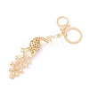 Alloy Rhinestone Keychain PW-WG42533-04-2