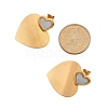 304 Stainless Steel Stud Earrings for Women EJEW-F352-02G-3