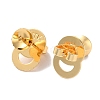 Rack Plating Brass Stud Earring Settings KK-F090-15G-01-2