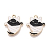 Halloween Theme Rack Plating Alloy Enamel Pendants ENAM-N056-355B-1