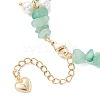 Natural Green Aventurine Chip Beaded Bracelets for Women BJEW-JB12301-01-4