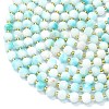 Natural Dyed White Jade Beads Strands G-K389-E16-01-3