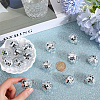 SUNNYCLUE 24Pcs Mirror Ball Reflective Ball Pendants AJEW-SC0002-62-3