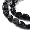 Synthetic Blue Goldstone Beads Strands G-G146-A35-01-4