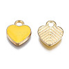 Alloy Enamel Charms X-ENAM-S121-041K-2