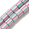 Polymer Clay Beads Strands CLAY-H006-01D-1