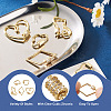 Fashewelry 5Pcs 5 Styles Brass Screw Carabiner Lock Charms KK-FW0001-12-5