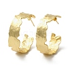 Rack Plating Brass Wave Round Stud Earrings EJEW-B027-09G-2