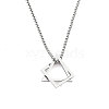 Non-Tarnish 201 Stainless Steel Necklaces NJEW-M218-01P-1