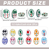 24Pcs 12 Style Handmade Porcelain Beads PORC-ME0001-22-2