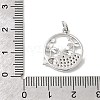 Brass Micro Pave Cubic Zirconia Pendants KK-P343-01B-P-3