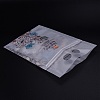 Rectangle with Flower Pattern Plastic Zip Lock Bags OPP-TAC0002-01-2