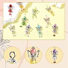 30Pcs 10 Styles Handmade Glass Pearl Beads Pendants PALLOY-CJD00004-3