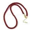 5MM Nylon Twisted Cord Necklace Making FIND-G096-01G-22-1