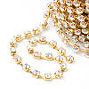 Brass Rhinestone Strass Chains CHC-T002-SS16-02C-2