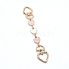 Light Gold Zinc Alloy Hanger Clasps FIND-WH0066-36D-1