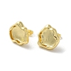 Rack Plating Brass Stud Earring EJEW-C078-01C-G-2