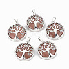 Synthetic Goldstone Pendants G-S292-10F-P-1