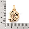 Brass Micro Pave Cubic Zirconia Pendants KK-C076-29Q-G02-3