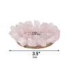 Natural Rose Quartz Candle Holders PW-WG74475-01-5