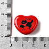 Winter Theme Printed Opaque Acrylic Beads OACR-U008-01A-02-3