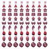 125G Gradient Color Transparent Glass Beads GLAA-TA0003-58D-1