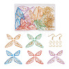 DIY Butterfly Wing Earrings Making Kit DIY-TA0003-73-13