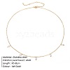 Stainless Steel Imitation Pearl Cable Chain Bib Necklaces for Women GX8162-2-1