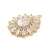 Brass Pendants KK-V006-01G-08-3