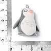 Flocky Opaque Resin Pendants LS-RESI-G105-06D-3