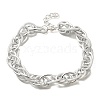 Punk Hiphop Styles Alloy Rope Chain Necklaces for Men NJEW-K391-01P-4