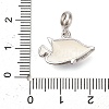 Rhodium Plated 925 Sterling Silver Enamel European Dangle Charms STER-P062-01A-05-3