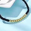 Polyester Cord Braided Bead Bracelets for Women BJEW-L698-04G-02-2