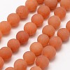 Natural Red Aventurine Beads Strands G-D675-10mm-1